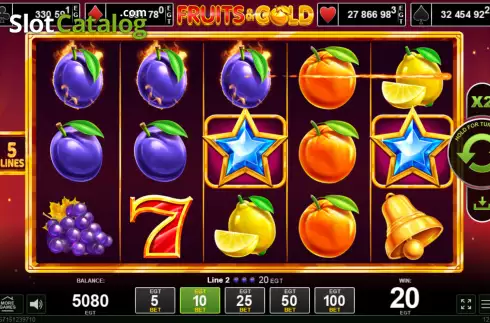 Οθόνη4. Fruits & Gold Κουλοχέρης