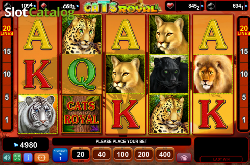 Οθόνη7. Cats Royal Κουλοχέρης