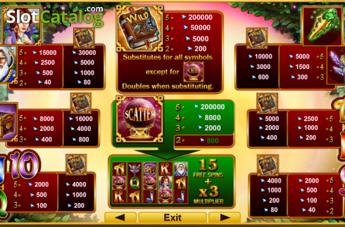 Οθόνη2. Book of Magic (Amusnet) Κουλοχέρης