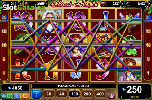 Οθόνη7. Book of Magic (Amusnet) Κουλοχέρης