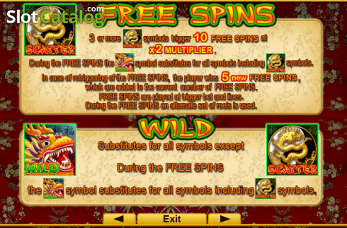 Οθόνη3. Dragon Reels Κουλοχέρης