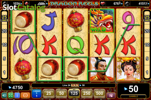Οθόνη9. Dragon Reels Κουλοχέρης