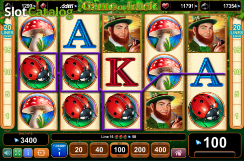 Οθόνη8. Game of Luck Κουλοχέρης