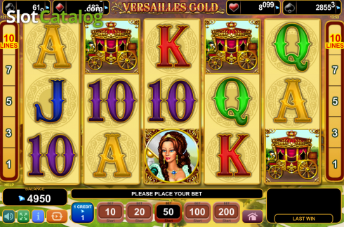 Οθόνη8. Versailles Gold (Amusnet) Κουλοχέρης 