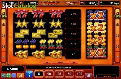 Οθόνη2. Lucky Hot (Amusnet) Κουλοχέρης