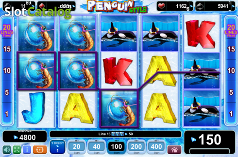 Οθόνη8. Penguin Style Κουλοχέρης
