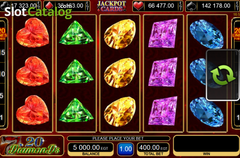 Οθόνη6. 20 Diamonds Κουλοχέρης 