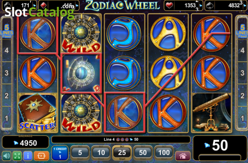 Οθόνη7. Zodiac Wheel (Amusnet) Κουλοχέρης