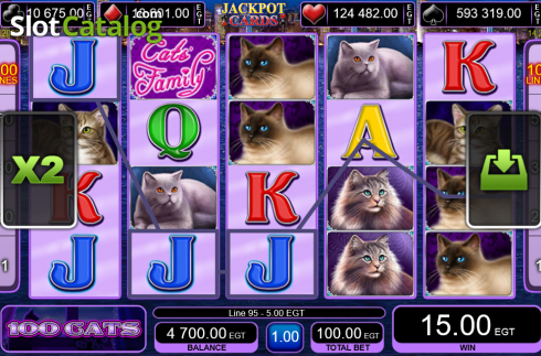 Οθόνη9. 100 Cats Κουλοχέρης
