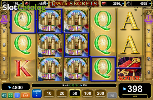 Οθόνη7. Royal Secrets (Amusnet) Κουλοχέρης