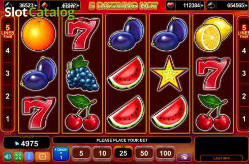 Οθόνη6. 5 Dazzling Hot (Amusnet) Κουλοχέρης 