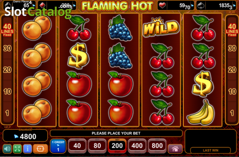 Οθόνη6. Flaming Hot (Amusnet) Κουλοχέρης