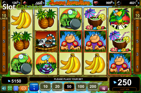 Οθόνη7. Jungle Adventure (Amusnet) Κουλοχέρης 
