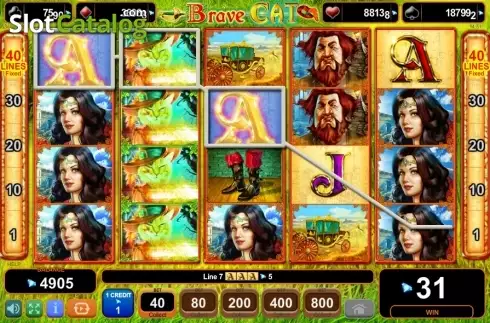 Οθόνη4. Brave Cat Κουλοχέρης