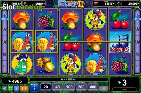 Οθόνη4. Crazy Bugs II Κουλοχέρης