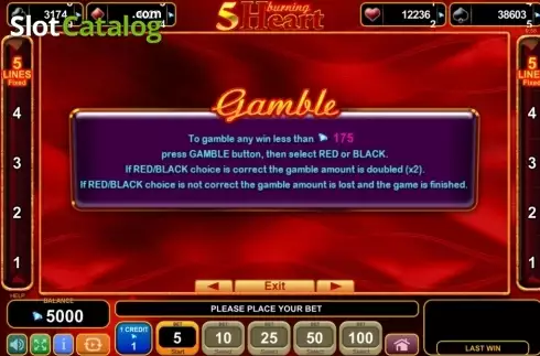 Οθόνη8. 5 Burning Heart (Amusnet) Κουλοχέρης