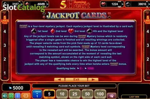 Οθόνη9. 5 Burning Heart (Amusnet) Κουλοχέρης