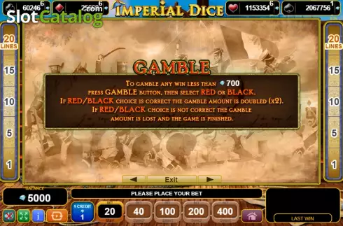 Οθόνη8. Imperial Dice Κουλοχέρης 