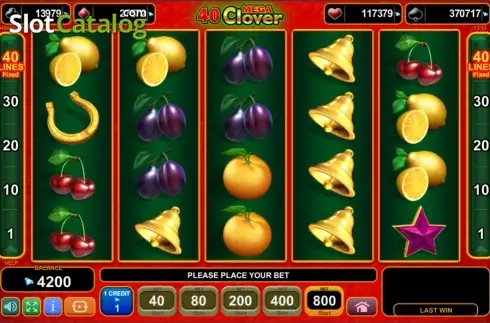 Οθόνη2. 40 Mega Clover (Amusnet) Κουλοχέρης 
