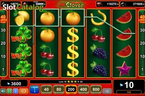 Οθόνη3. 40 Mega Clover (Amusnet) Κουλοχέρης 