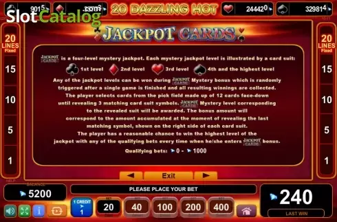 Οθόνη7. 20 Dazzling Hot (Amusnet) Κουλοχέρης