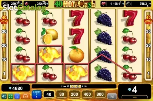 Οθόνη4. 40 Hot and Cash Κουλοχέρης