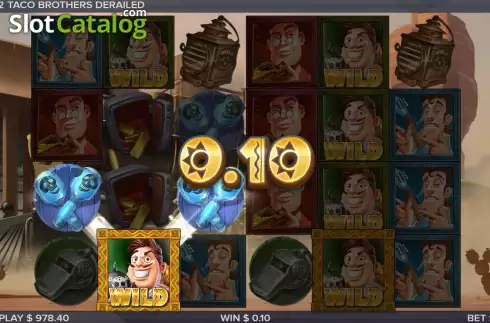 Οθόνη4. Taco Brothers Derailed Κουλοχέρης