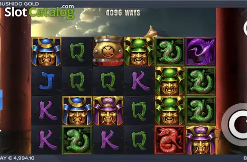 Οθόνη2. Bushido Gold Κουλοχέρης