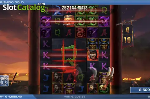 Οθόνη3. Bushido Gold Κουλοχέρης
