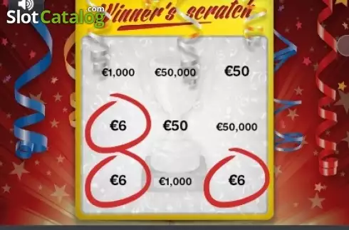 Οθόνη4. Winners Scratch Κουλοχέρης