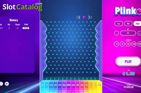 Οθόνη4. Plinko (Ela Games) Κουλοχέρης