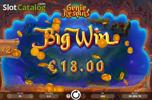 Οθόνη6. Genie Respins Κουλοχέρης