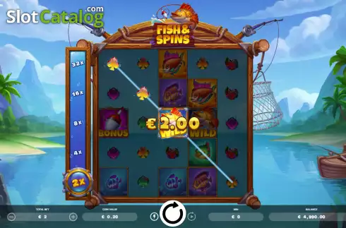 Οθόνη3. Fish & Spins Κουλοχέρης