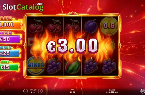 Οθόνη3. Flame Fruits Frenzy Hold & Win Κουλοχέρης
