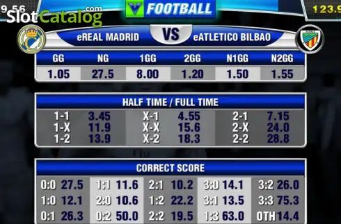 Οθόνη2. Virtual Football (Elbet) Κουλοχέρης