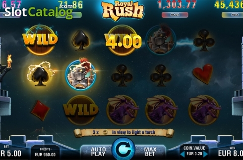 Οθόνη3. Royal Rush Κουλοχέρης