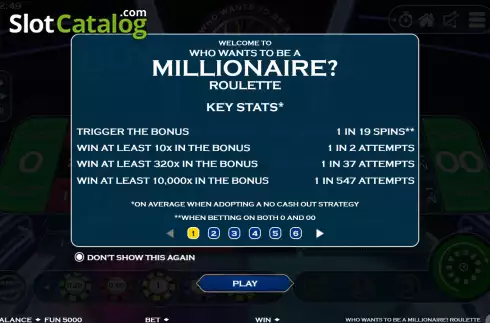 Οθόνη2. Who Wants To Be A Millionaire Roulette (Electric Elephant) Κουλοχέρης