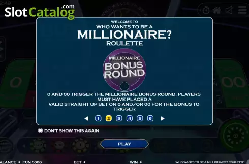 Οθόνη3. Who Wants To Be A Millionaire Roulette (Electric Elephant) Κουλοχέρης