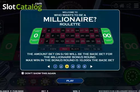 Οθόνη4. Who Wants To Be A Millionaire Roulette (Electric Elephant) Κουλοχέρης