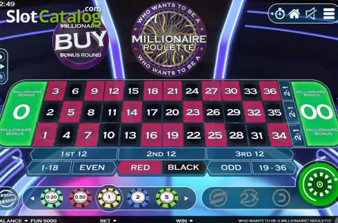 Οθόνη8. Who Wants To Be A Millionaire Roulette (Electric Elephant) Κουλοχέρης