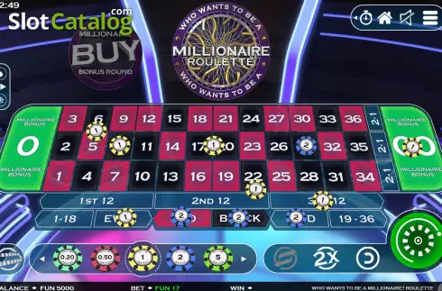Οθόνη9. Who Wants To Be A Millionaire Roulette (Electric Elephant) Κουλοχέρης