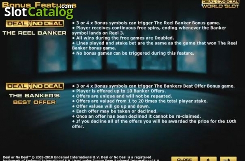Οθόνη6. Deal or no Deal World Κουλοχέρης