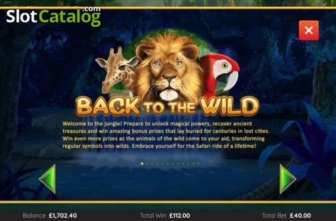 Οθόνη7. Back To The Wild Κουλοχέρης