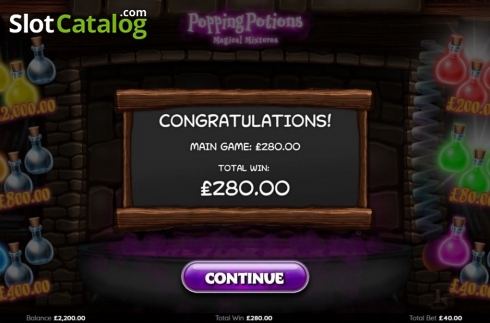 Οθόνη6. Popping Potions Magical Mixtures Κουλοχέρης 