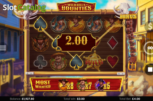 Οθόνη4. Wild Bills Bounties Κουλοχέρης