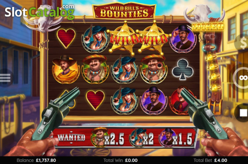 Οθόνη6. Wild Bills Bounties Κουλοχέρης