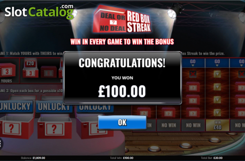 Οθόνη4. Deal or No Deal Red Box Streak Κουλοχέρης