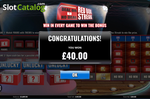 Οθόνη5. Deal or No Deal Red Box Streak Κουλοχέρης