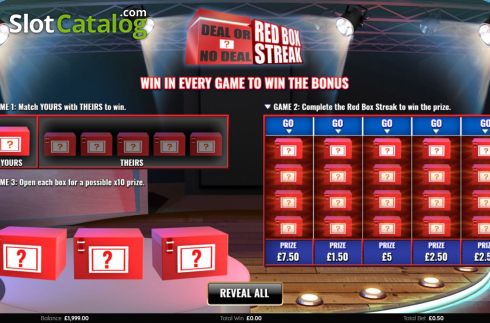 Οθόνη2. Deal or No Deal Red Box Streak Κουλοχέρης