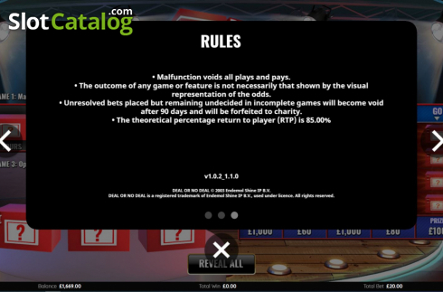 Οθόνη7. Deal or No Deal Red Box Streak Κουλοχέρης